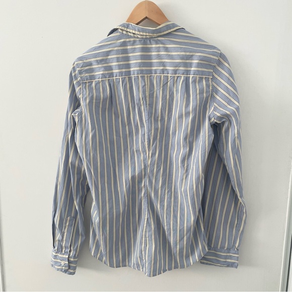 Frank and Eileen blue yellow stripe women size M - Picture 5 of 6